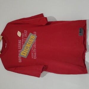 Vintage Dickies Red Graphic T-Shirt Early 2000s Size L